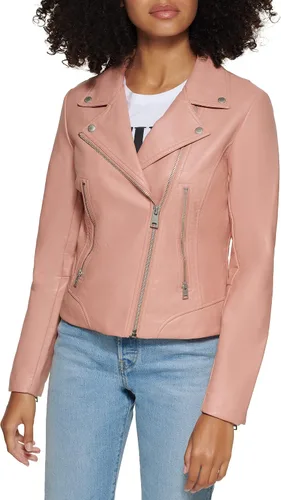 Vista 2 de Levi's Chaqueta asimétrica de piel sintética para mujer