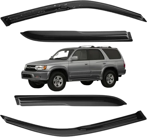 Vista 143 de Viseras para ventanas para Mazda 3 Sedán 4 puertas 2004 2005 2006 2007 2008 2009 estilo JDM Mugen, deflector de viento, protector solar y de lluvia
