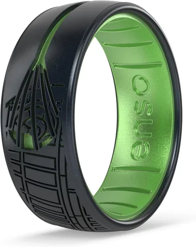 Vista 13 de Enso Rings Anillo de boda de silicona – Diseños grabados de Star Wars – Ajuste cómodo – Hecho en Estados Unidos – Ideal para uso activo