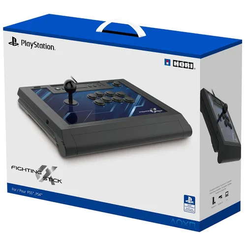 Vista 2 de HORI PlayStation 5 Fighting Stick Alpha - Tournament Grade Fightstick for PS5, PS4, PC - Officially Licensed by Sony