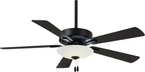 Vista 5 de Minka-Aire F656L-BN/DW Contractor Uni-Pack - Ventilador de techo LED de 52 pulgadas con acabado de níquel cepillado y cuchillas reversibles de arce