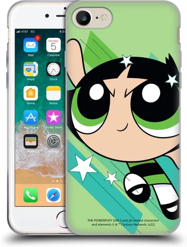 Vista 33 de Head Case Designs Funda de gel suave con licencia oficial de The Powerpuff Girls Blossom Graphics compatible con Apple iPhone 7 Plus/iPhone 8 Plus