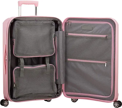Vista 2 de Traveler's Choice Pagosa Indestructible Hardshell Spinner equipaje, Celeste (Baby Blue), Pagosa Indestructible Hardshell Expansible Spinner Equipaje