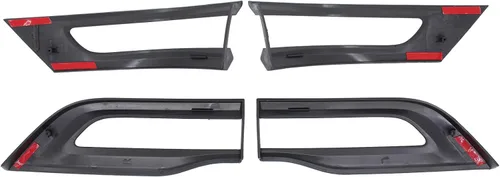 Vista 2 de MOTOKU Cubierta de luz trasera negra brillante para Jeep Grand Cherokee 2014-2021