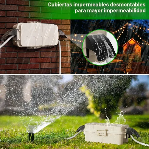Vista 3 de Flemoon Pequeña caja eléctrica al aire libre, cubierta impermeable