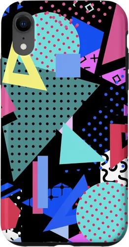 Vista 25 de 80s Geometric Memphis Pattern Vintage 1980s 90s Phone Cover Case for iPhone 17