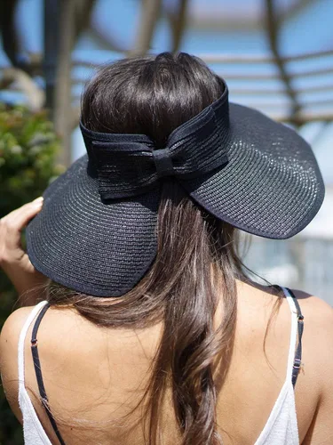 Vista 48 de Simplicity - Sombrero con protección solar UV UPF 50 para mujer, convertible en visera para playa