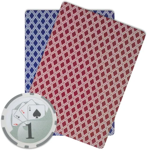 Vista 3 de Brybelly Yin Yang Poker Chip - Compuesto de arcilla pesada de 0.49 oz, paquete de 50