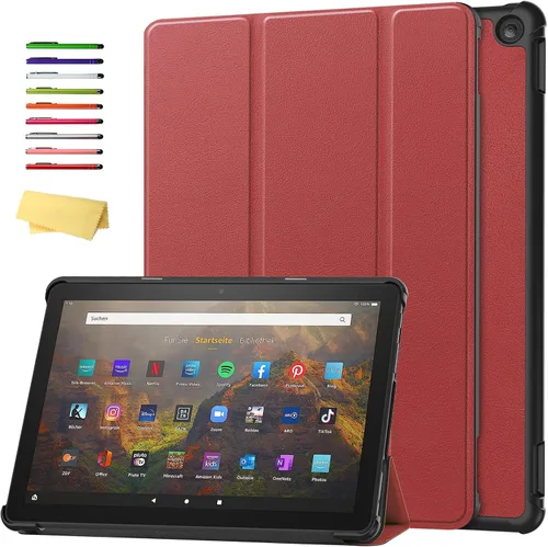 Vista 65 de Funda para Amazon Kindle Fire HD 8 y Fire HD 8 Plus (12ª/10ª generación, versión 2024/2022/2020) de 8 pulgadas, UUcovers con soporte triple