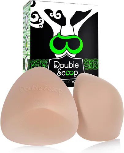 Vista 2 de Double Scoop, Divine - Sujetador triangular de talla grande y relleno de natación, levantamientos de levantamiento de realce para pecho grande