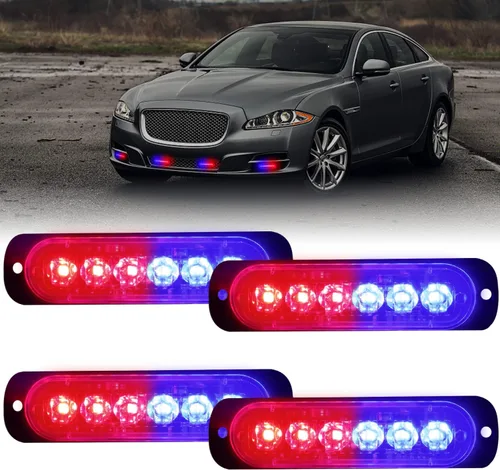 Vista 8 de XT Auto - Luz estroboscópica de advertencia (6 luces LED)