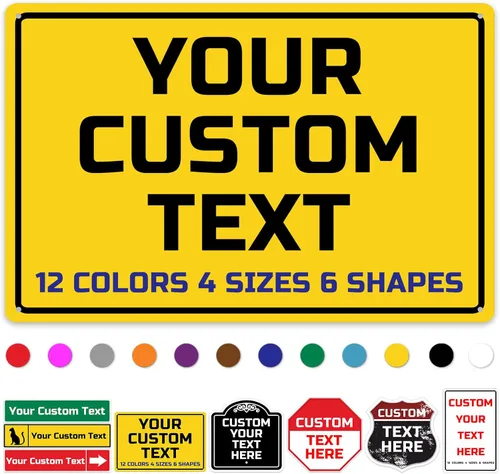 Vista 11 de Letreros de calle personalizados, letreros de camino personalizados con opción reflectante de metal, con dirección de texto para decoración de pared