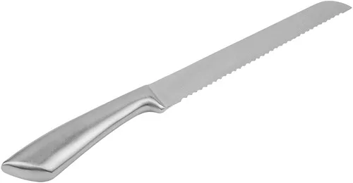 Vista 7 de TOPINCN Cuchillo de pan de acero inoxidable dentado cuchillo para hornear pastel pan cocina cortador herramienta de mano