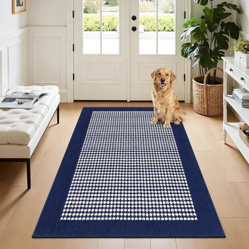 Vista 13 de Ileading Tapete para puerta de interior de 24 x 36 pulgadas, absorbente para perros, tapete de bajo perfil para entrada pequeño con respaldo de goma