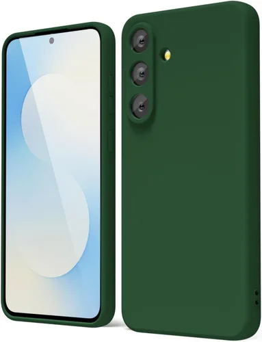Vista 326 de oakxco Funda para teléfono Samsung Galaxy S8 de silicona líquida, delgada y fina de gel de goma suave TPU cubierta protectora simple llana