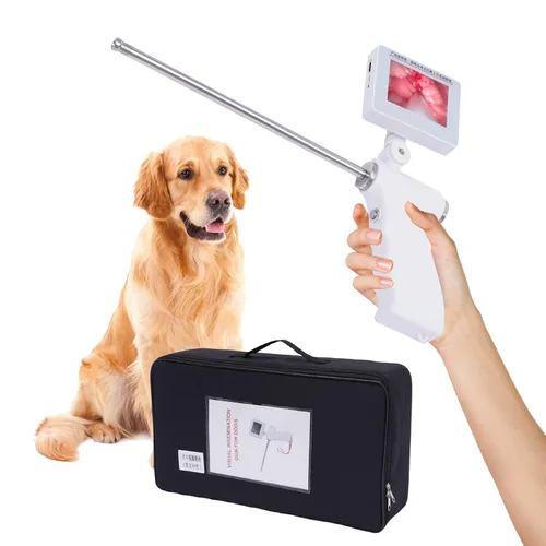 Vista 5 de Kit de inseminación artificial para perros, pistola de inseminación visual para ganado, pantalla ajustable, rotación de 360°, instrumento