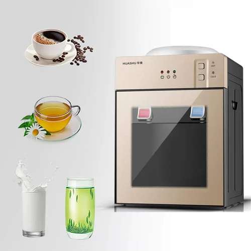 Vista 2 de YIYIBYUS Dispensador de agua fría y caliente de pie, dispensador de agua, mini refrigeración, escritorio, bebida automática, para oficina en casa