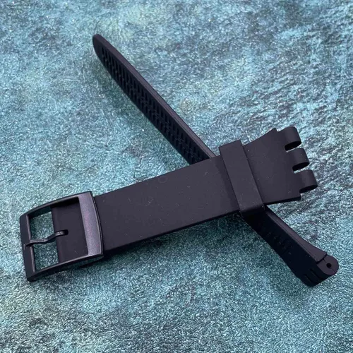 Vista 3 de Correa de reloj de goma de siliconacorrea de reloj de repuesto para Swatch