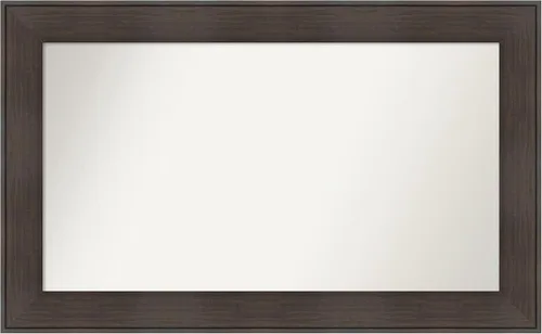 Vista 9 de Amanti Art Espejo personalizado, espejo de baño de veta de madera rústica William, espejo de pared o espejo de tocador de baño sobre el fregadero