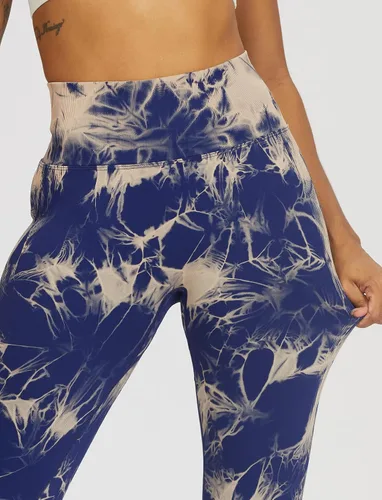 Vista 5 de SEASUM, Leggings de cintura alta con contorno de sonrisa, sin costuras, para entrenamiento, gimnasio, Yoga. Pantalones deportivos