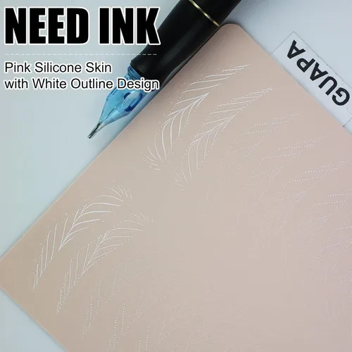 Vista 3 de 5 piezas de almohadillas de práctica para cejas de silicona para práctica de tatuajes, hojas de práctica de microblading para práctica de maquillaje