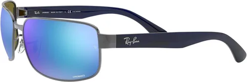 Vista 3 de Ray-Ban Hombres 1514910001NegroGris anteojos de sol 65mm