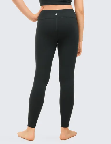 Vista 3 de CRZ YOGA Butterluxe - Leggings deportivos de longitud completa para niñas, pantalones de cintura alta para niños, pantalones de descanso para niñas