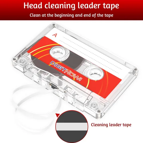 Vista 5 de Cinta de casete de audio en blanco – Tiempo de grabación de 90 minutos – Bajo ruido y alta salida – Dictado, grabación MP3 a cinta en blanco
