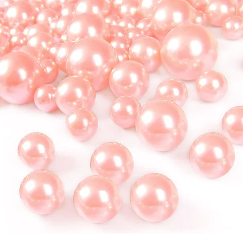 Vista 12 de 160 perlas para relleno de jarrón, perlas de maquillaje sin agujero, para soporte de brochas para decoración del hogar, boda, 10/14/20 (champán)