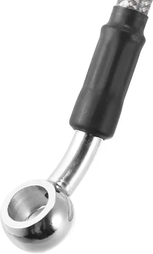 Vista 6 de Motoforti Universal 94.5 in 94.49 "motocicleta freno embrague aceite manguera tubo hidráulico reforzado acero inoxidable trenzado tono plata