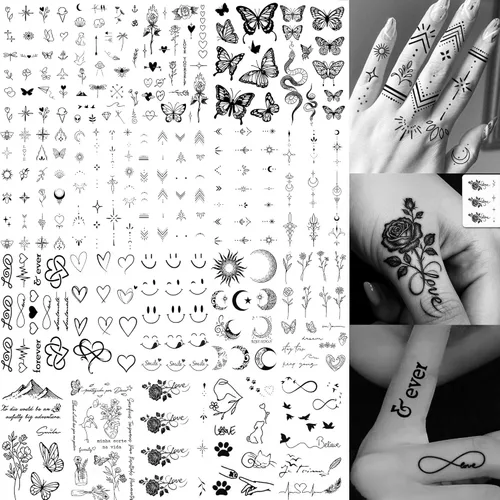 Vista 15 de VANTATY 20 hojas de tatuajes temporales extra grandes de brazo completo para hombres adultos, manga de tatuajes temporales de tigre, serpiente