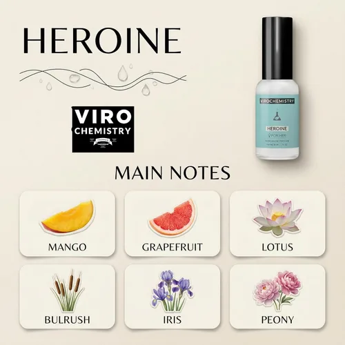 Vista 4 de Feromonas para atraer hombres y mujeres (Heroína) - Perfume corporal de fragancia orgánica elegante y ultra fuerte (1 onza líquida)