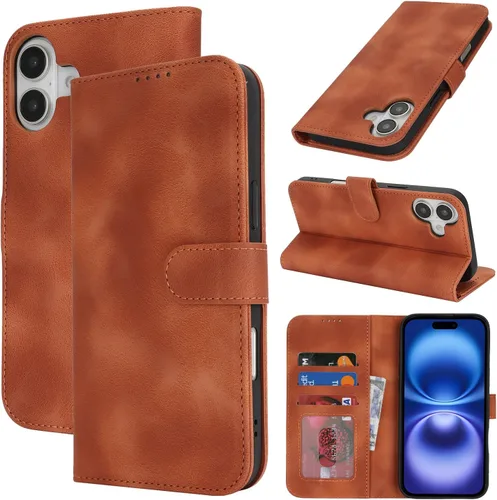 Vista 123 de Funda tipo cartera para iPhone 8 Plus iPhone 7 Plus con tarjetero para iPhone 8 Plus, funda tipo cartera para mujeres y hombres, de piel sintética