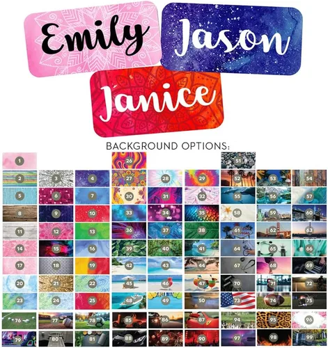 Vista 11 de Imán de casillero personalizado mediano para casillero, nombres personalizados, regalos para profesores, regalo de médicos, para tableros