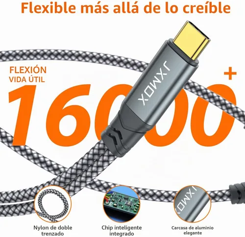 Vista 5 de Adaptador USB C a 3.5mm para Auriculares y Cargador, Dongle de Cable USB Tipo C a Jack Auxiliar 2 en 1 con Carga Rápida PD de 60W para iPhone 15 16
