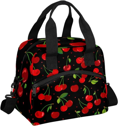 Vista 25 de Lonchera con bandera británica estadounidense, para mujeres, adultos, hombres, reutilizable, linda, lonchera de mano, bolsas enfriadoras