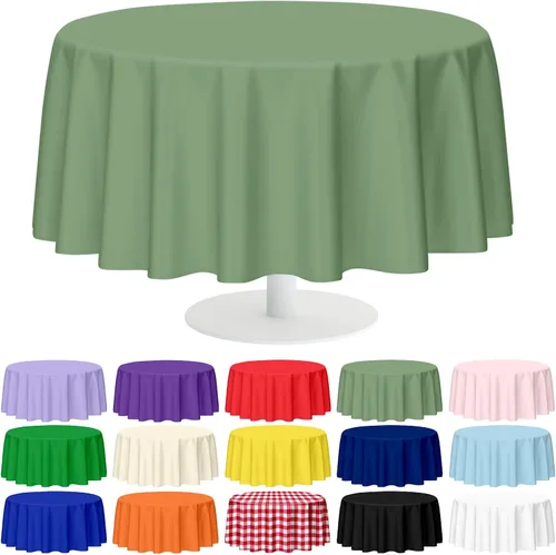Vista 10 de Mulbozy 2 piezas de mantel de plástico negro para mesa rectangular, 54 × 108 pulgadas, fundas desechables de mesa para fiestas negras