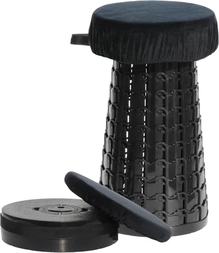 Vista 15 de Taburete plegable retráctil portátil mejorado de 19.7" con cojín, taburete plegable telescópico para adultos de alta resistencia con capacidad