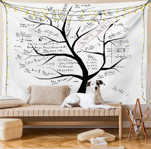 Vista 79 de Lunarable Tapiz japonés, Geisha joven en kimono con maquillaje oriental tradicional de Sakura, decoración de tela para colgar en la pared