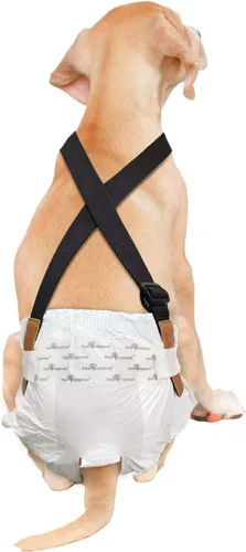 Vista 8 de Paw Inspired Tirantes de pañales para perros con cierres de velcro Tirantes elásticos ajustables para pañales desechables y lavables para mujeres
