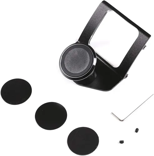 Vista 8 de Soporte de teléfono móvil de ventilación de aire de consola central de automóvil de aleación de aluminio para BMW Serie 3 E90 E92 2005-2012 Negro