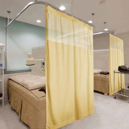 Vista 65 de Fcosie Cortinas divisoras de habitación de hospital con ganchos planos para cubículo, pantalla de privacidad para hospital, clínica médica