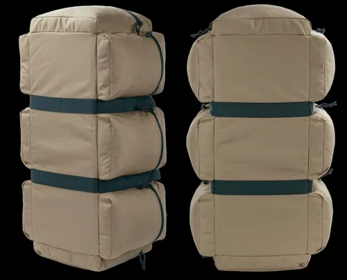 Vista 30 de Bolsa de lona militar grande de 100 L, bolsa de lona para despliegue, equipo deportivo, bolsa de equipaje de viaje con correas desmontables para AT