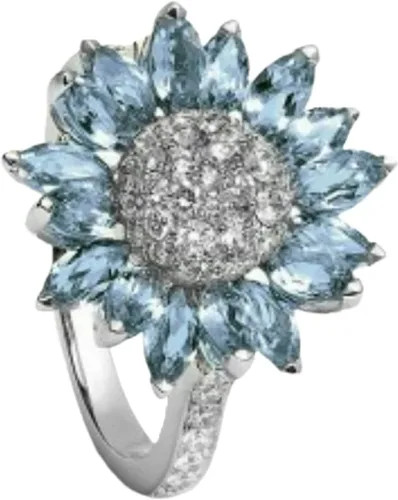 Vista 51 de Iumer - Anillo de zircón de dos piezas con incrustaciones de diamantes de imitación artificiales para mujer, talla 6-10.