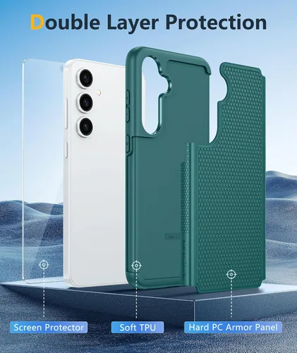 Vista 1149 de FNTCASE Funda para iPhone 17 Pro: Fundas delgadas translúcidas de color azul claro compatibles con MagSafe, protección completa de la cámara