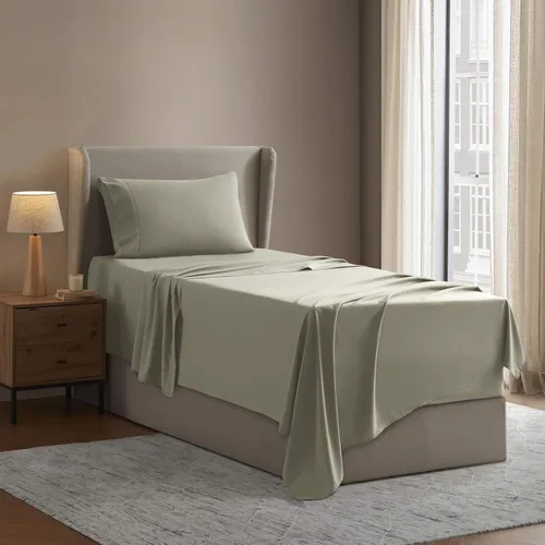 Vista 92 de Nestl - Juego de sábanas tamaño individual, sábanas de cama, color blanco, bolsillo profundo de 3 piezas 01-Blanco