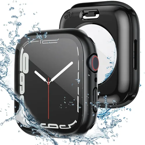 Vista 24 de Tensea - Funda protectora de pantalla impermeable para Apple Watch (2 en 1) para Apple Watch Serie SE 6, 5, 4, accesorios de 40 mm, iWatch protector