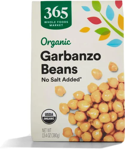Vista 4 de Granos de garbanzo orgánicos, sin sal añadida, 13.4 onzas de 365 Everyday Value