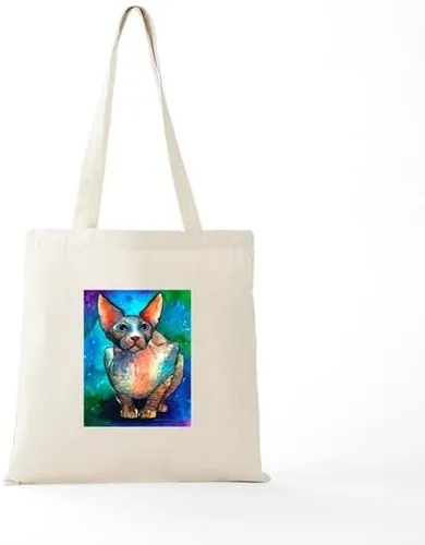 Vista 7 de CafePress Sphynx - Bolsa de lona natural bolsa de compras reutilizable