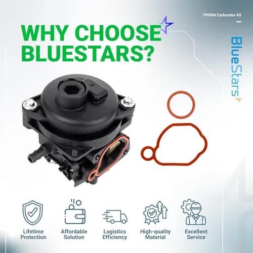 Vista 9 de BlueStars 799584 592361 Carburador - Compatible con motores de 140cc Husqvarna LC121P Troy-Bilt TB110 TB200 B110 cortacésped - Reemplaza 594058